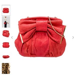 Felix Rey Elegant Red Bow Crossbody Bag!
